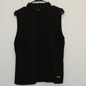 Marc New York Black Ribbed Tank Size Large